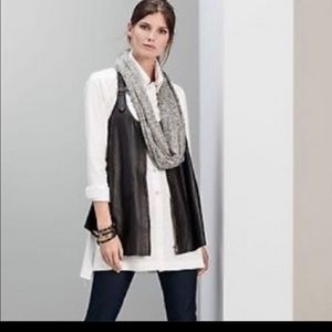 XCVI Women's Leather Vest Sz XS